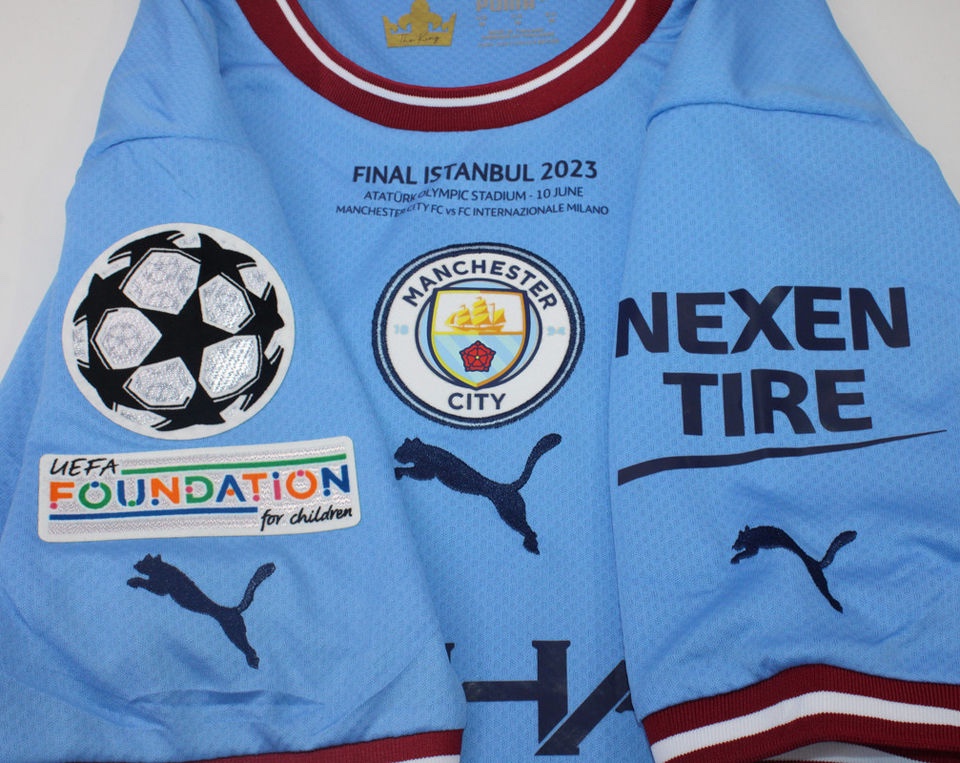Manchester City 2022-23 Champions League Final Kit