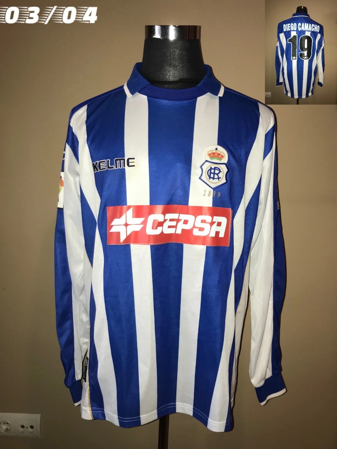 Recreativo de Huelva 2003-04 Home Kit