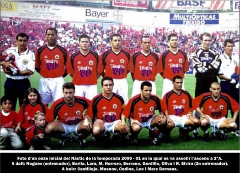 Gimnàstic de Tarragona 2000-01 Home Kit