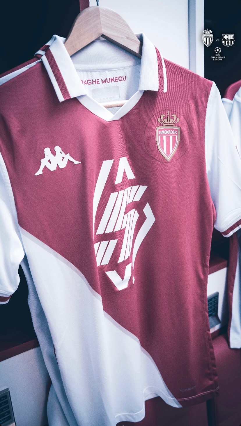 AS Monaco 2024-25 Champions League Home Kit