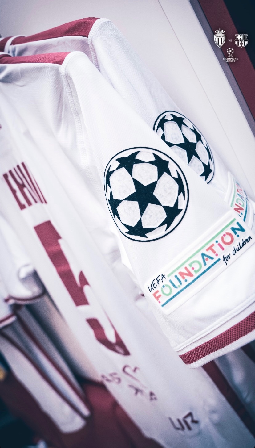 AS Monaco 2024-25 Champions League Home Kit