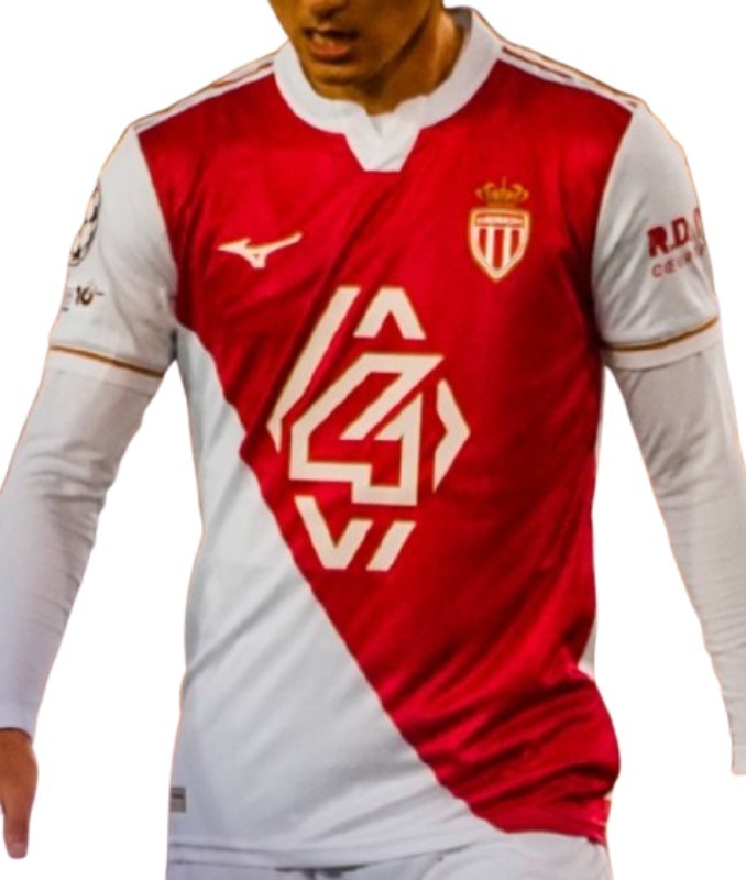 AS Monaco 2025-26 Champions League Home Kit
