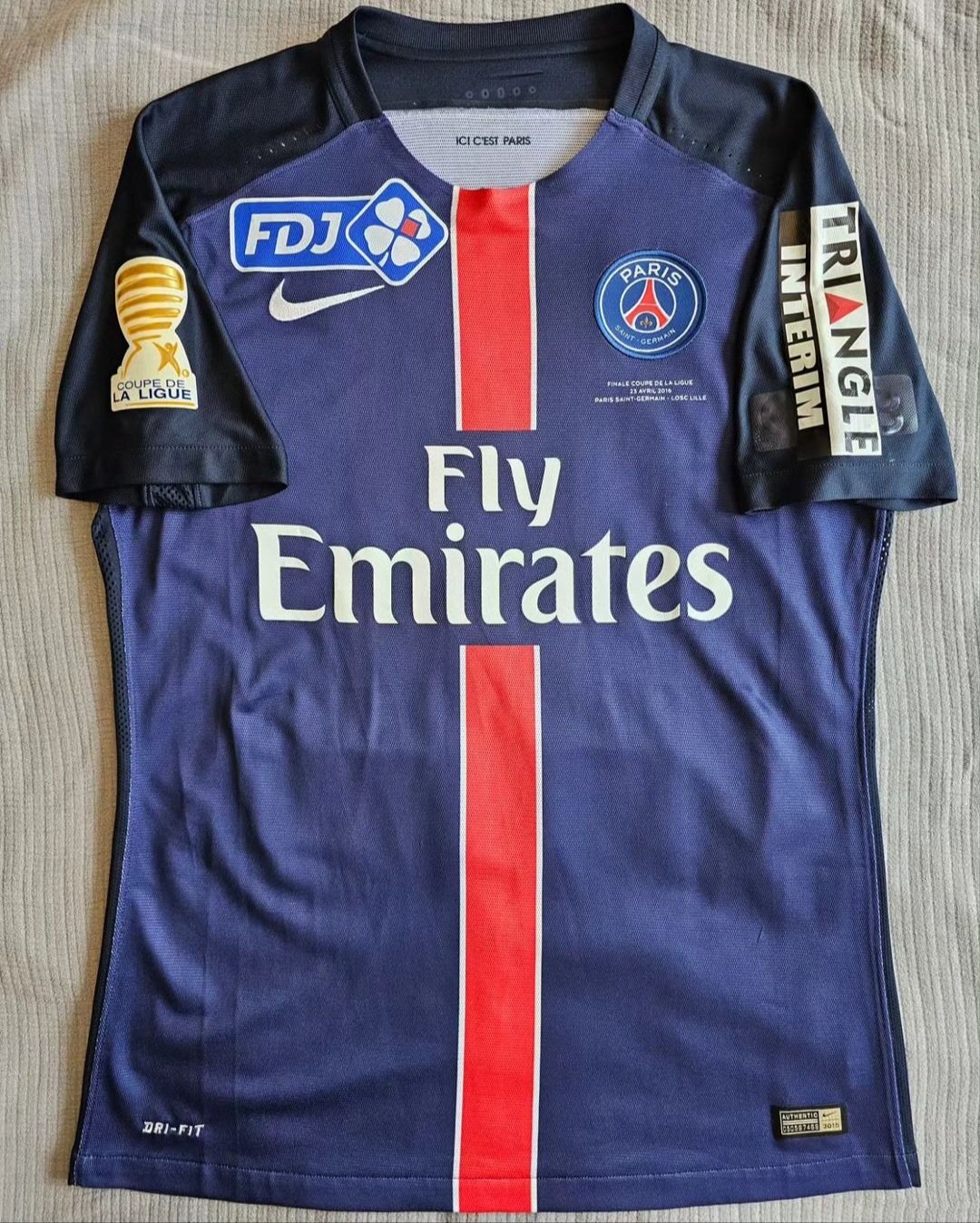 Paris Saint-Germain 2015-16 Coupe de la Ligue Final Kit