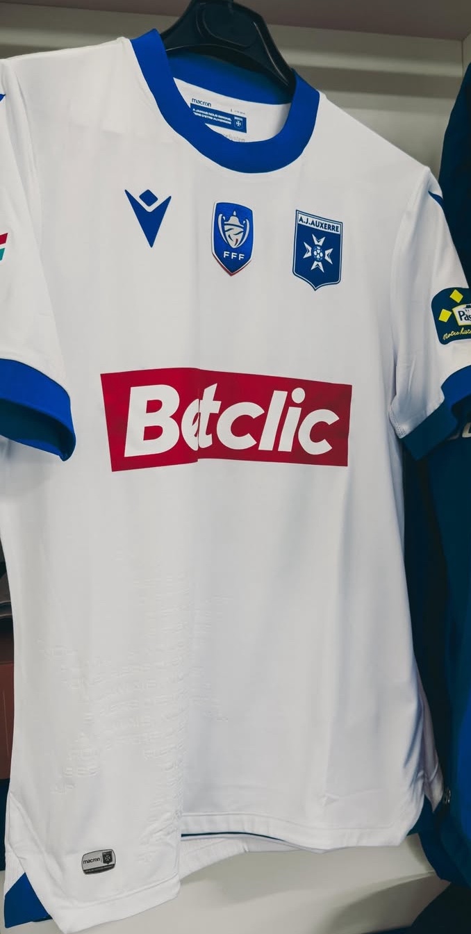 AJ Auxerre 2024-25 Coupe de France Home Kit