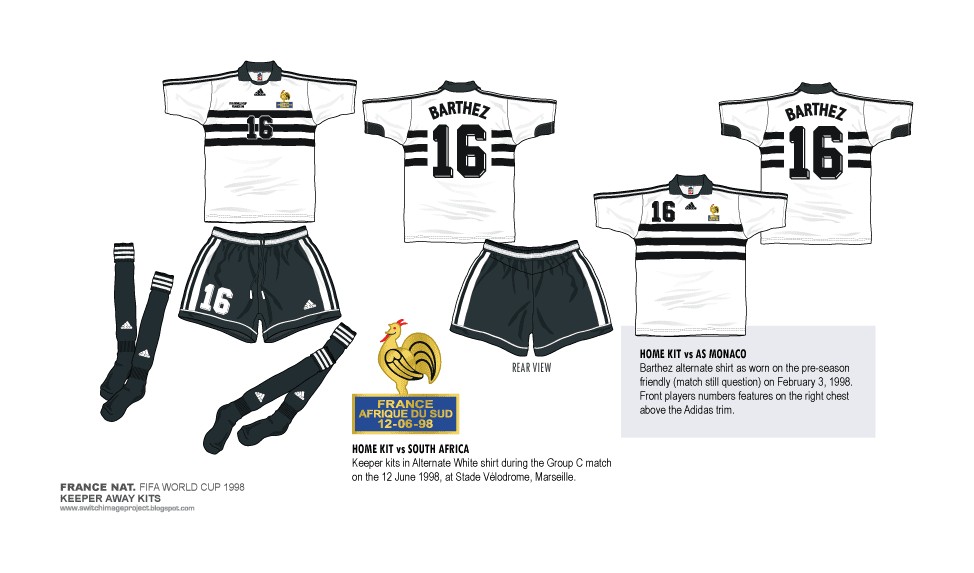 France 1998 GK 2 Kit
