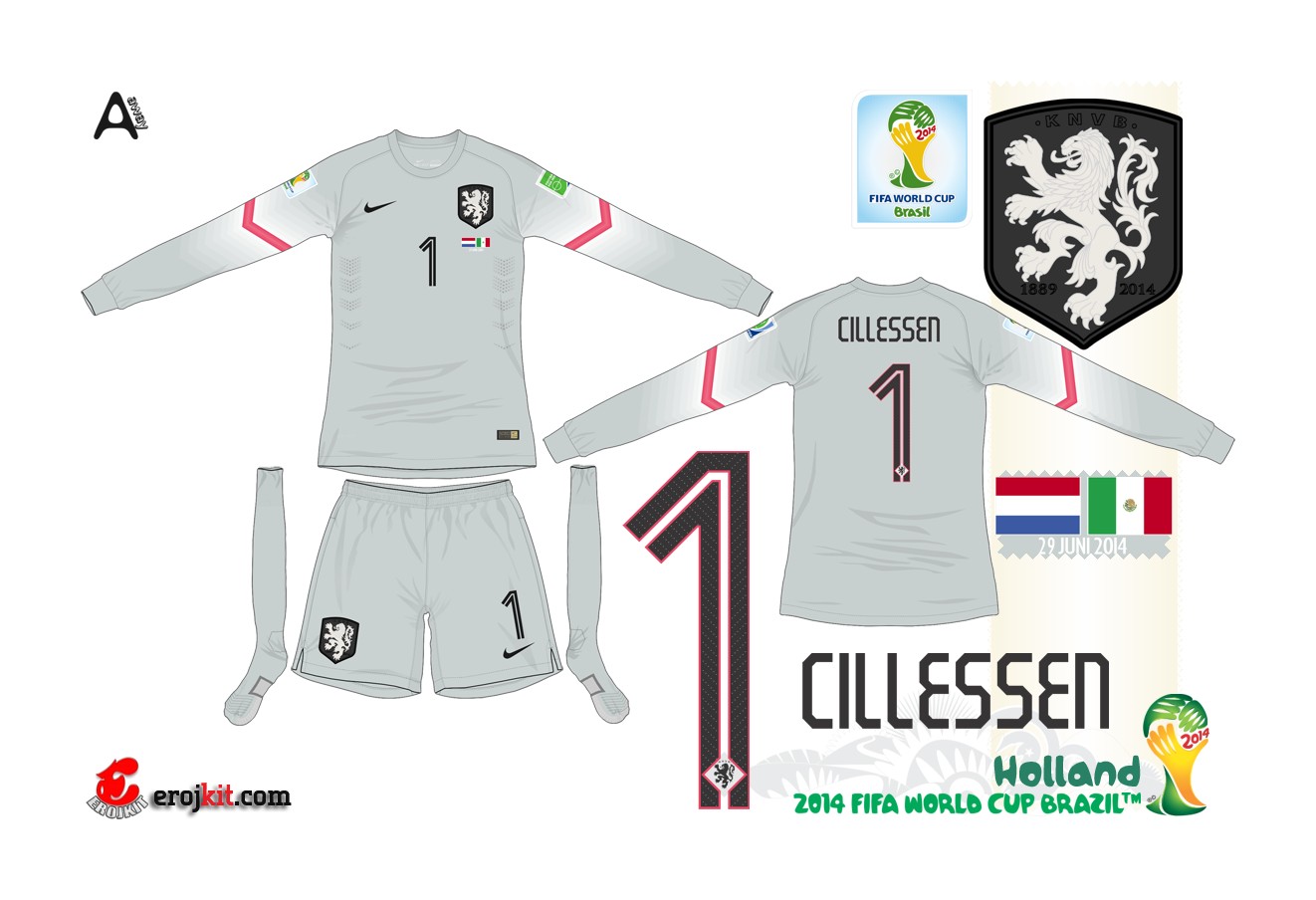 Netherlands 2014 GK 2 Kit