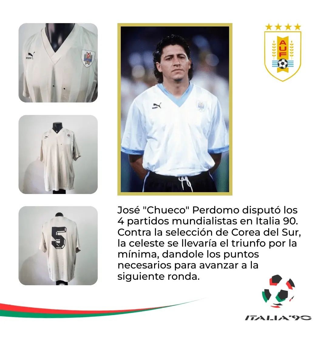 Uruguay 1990 Away Kit