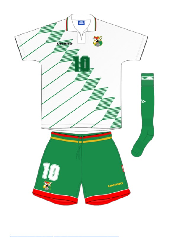 Bolivia 1994 Away Kit
