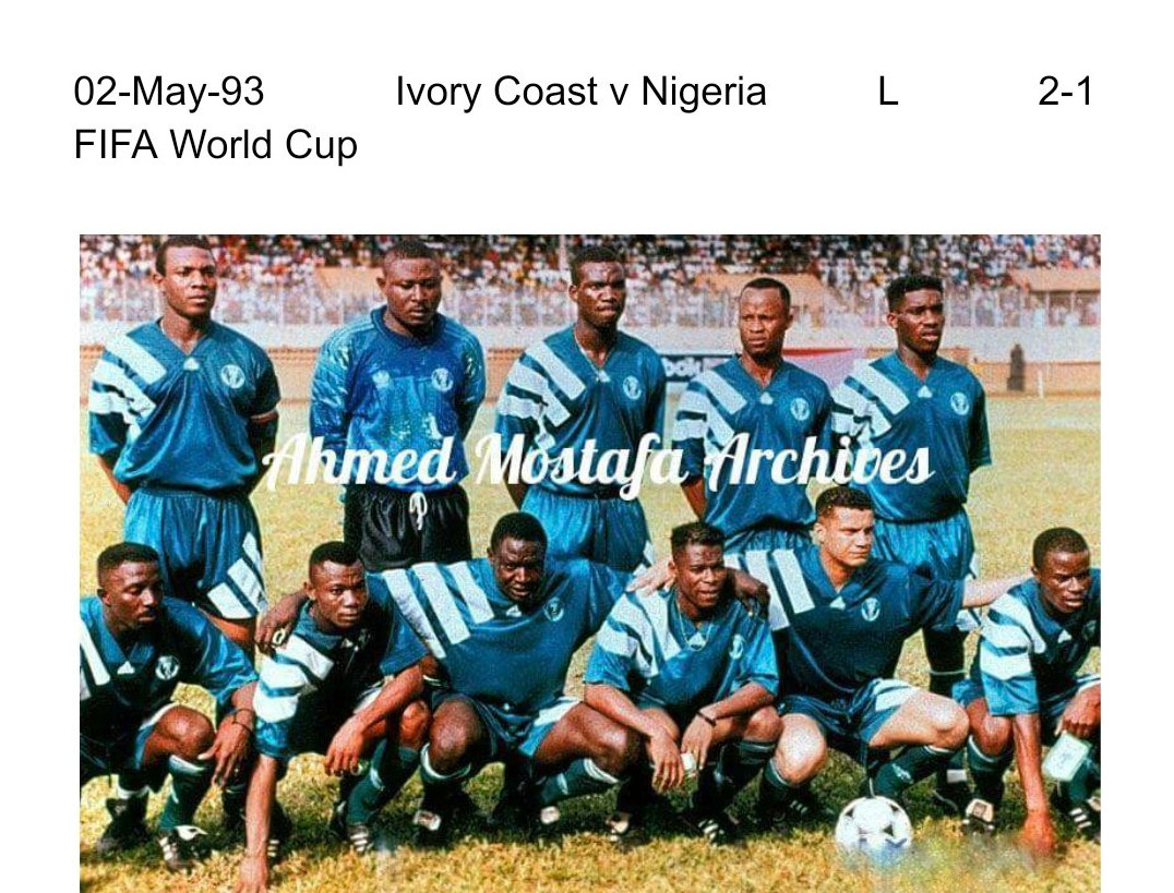 Nigeria 1993 Home Kit