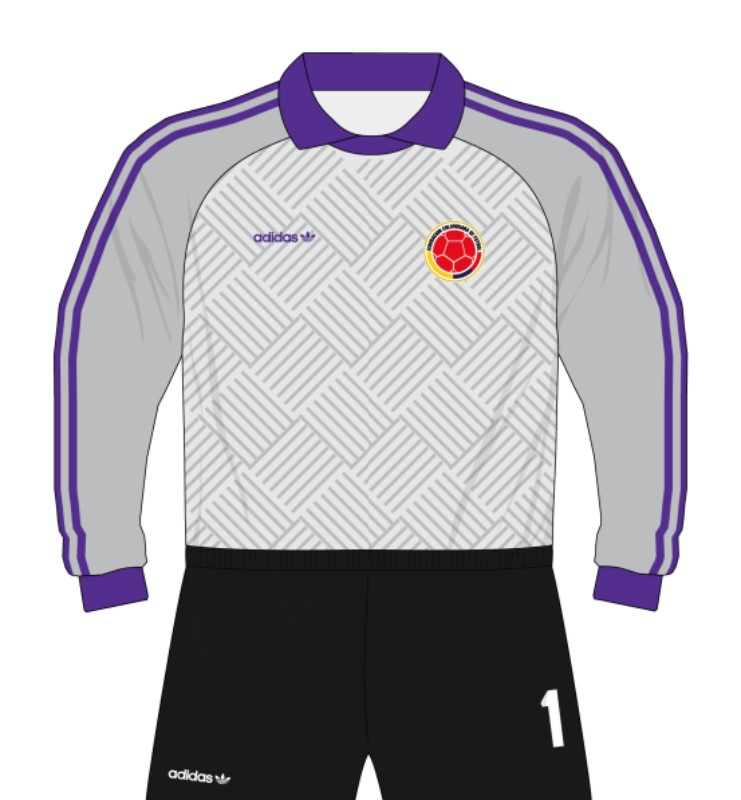 Colombia 1990 GK Away Kit