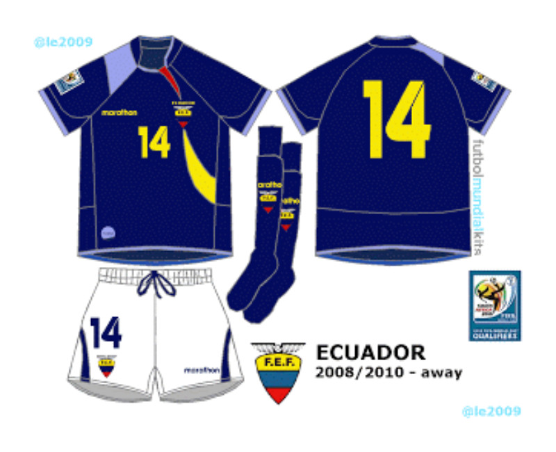 Ecuador 2007 Away Kit