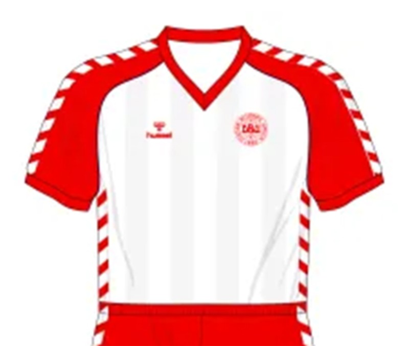 Denmark 1984 Away Kit