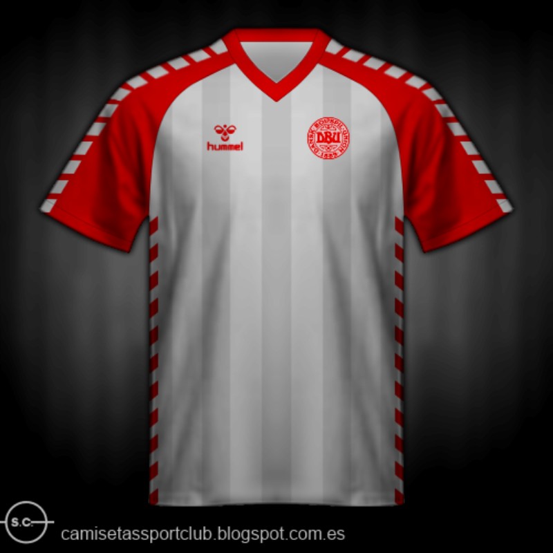 Denmark 1984 Away Kit