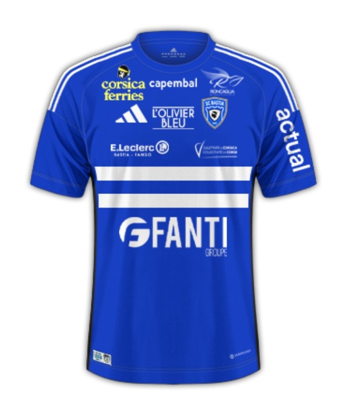 SC Bastia 2025-26 Home Kit