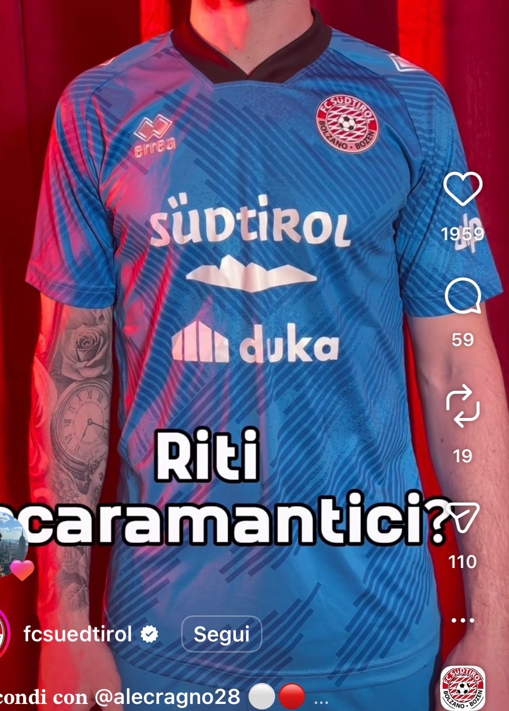 FC Südtirol 2025-26 GK 2 Kit