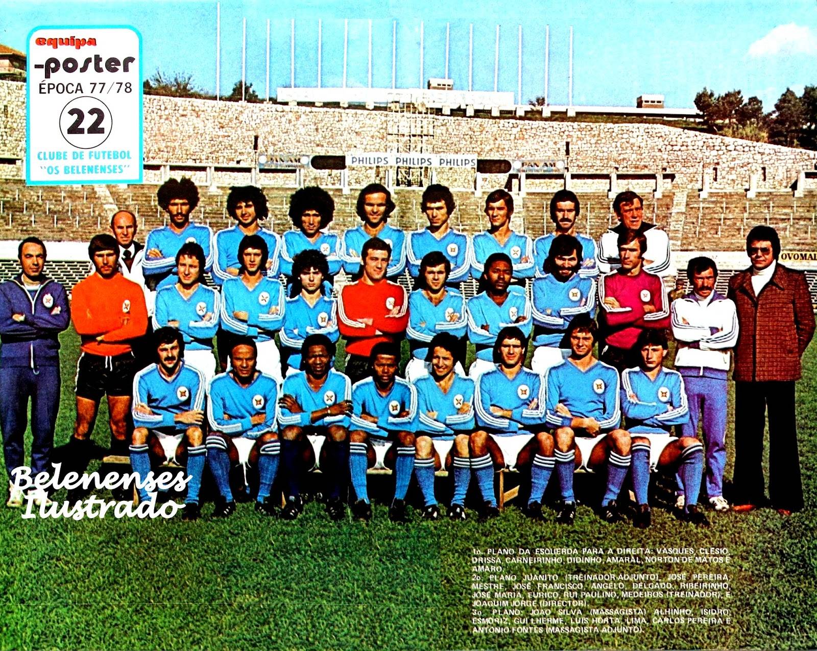 CF Os Belenenses 1977-78 Home Kit