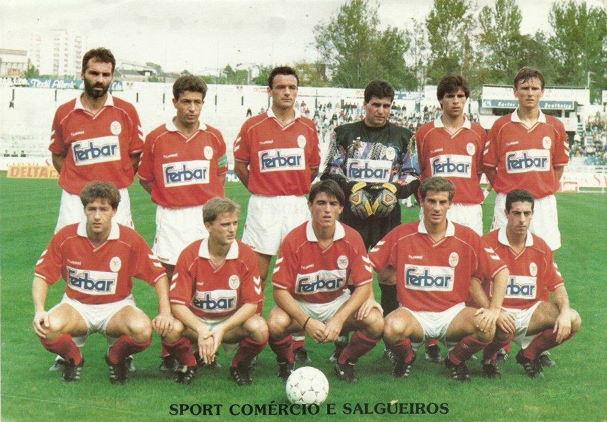 Sport Comércio e Salgueiros 1992-93 Home Kit
