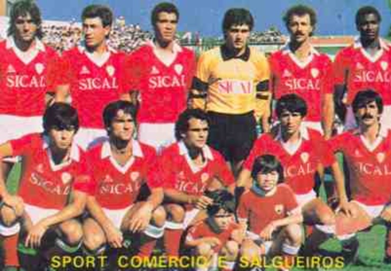 Sport Comércio e Salgueiros 1985-86 Home Kit