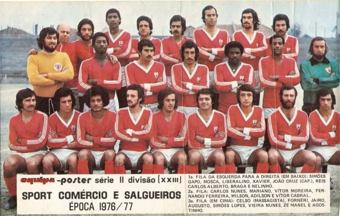 Sport Comércio e Salgueiros 1976-77 Home Kit