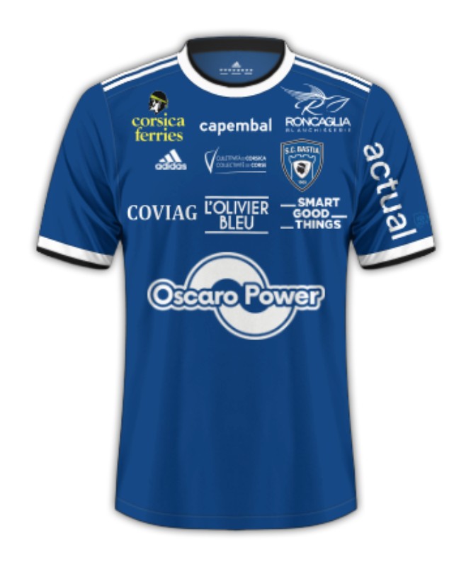 SC Bastia 2023-24 Home Kit