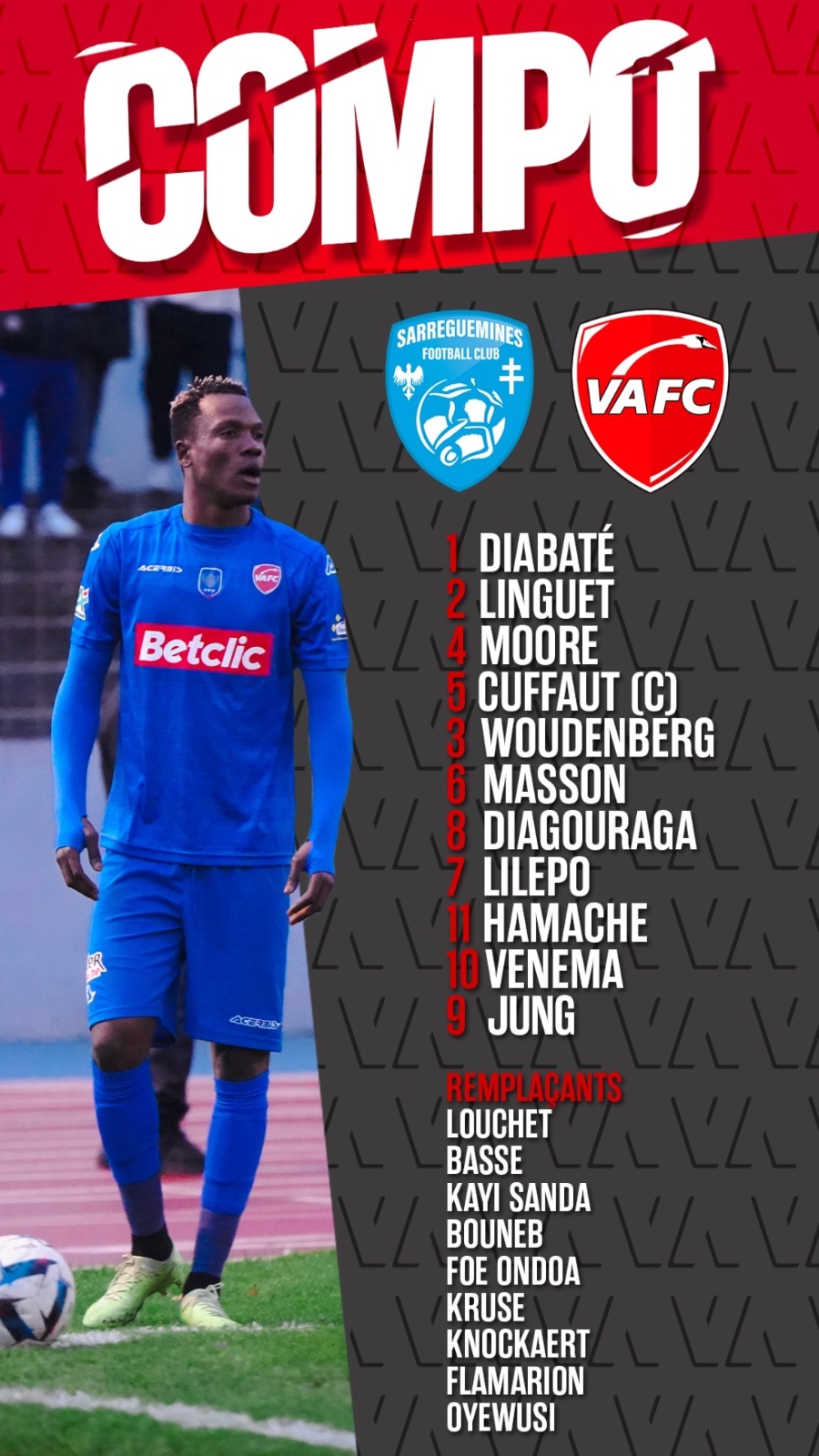 Valenciennes 2023-24 Cup Away Kit