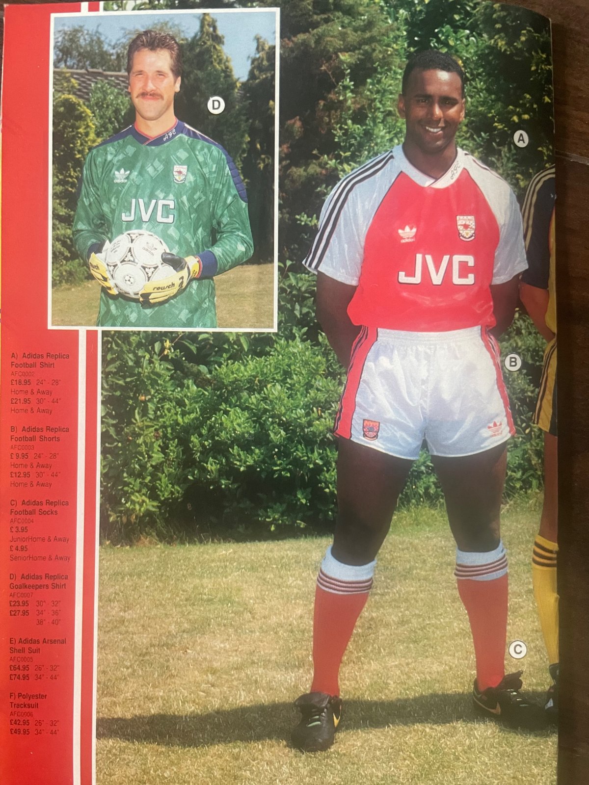 Arsenal FC 1990-91 GK 1 Kit