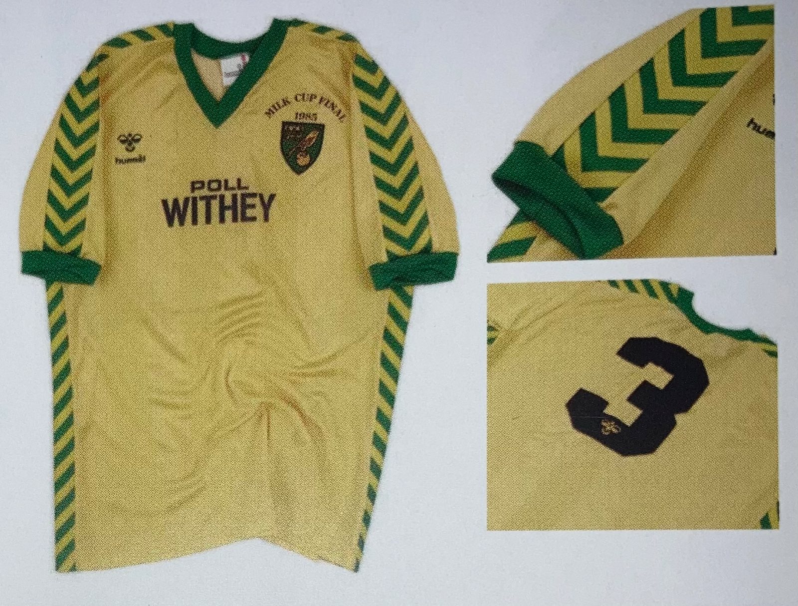 Norwich City 1984-85 EFL Cup Final Kit