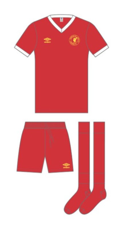 Liverpool FC 1976-77 European Cup Final Kit
