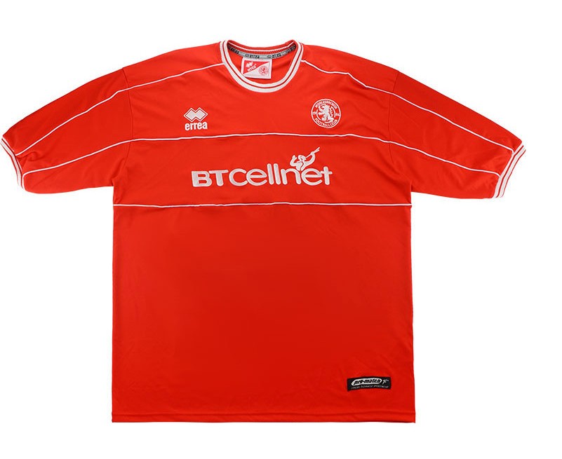 Middlesbrough 2001-02 Home Kit