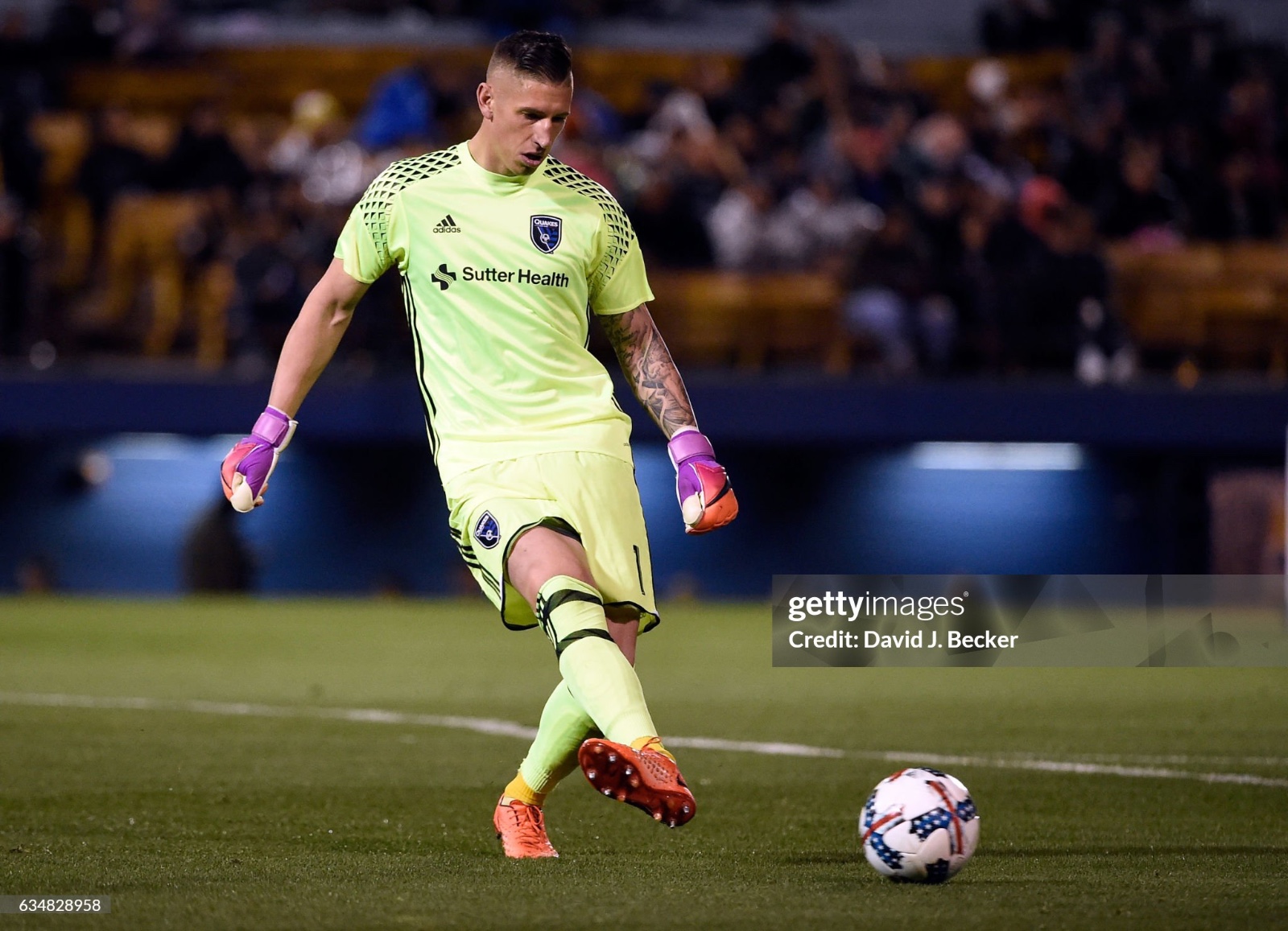 San Jose Earthquakes 2016 GK 1 Kit