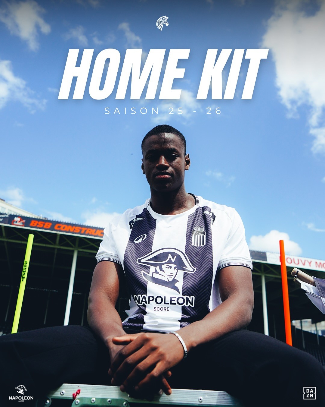 Royal Charleroi 2025-26 Home Kit