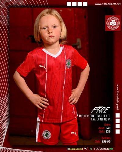 Cliftonville FC 2023-24 Home Kit