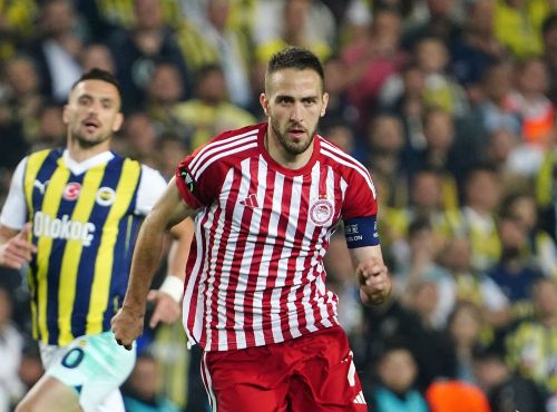 Olympiacos Piraeus 2023-24 Conference League Home Kit