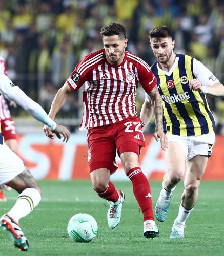 Olympiacos Piraeus 2023-24 Conference League Home Kit