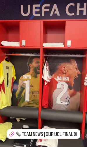 Arsenal FC 2025-26 Champions League Final GK Kit