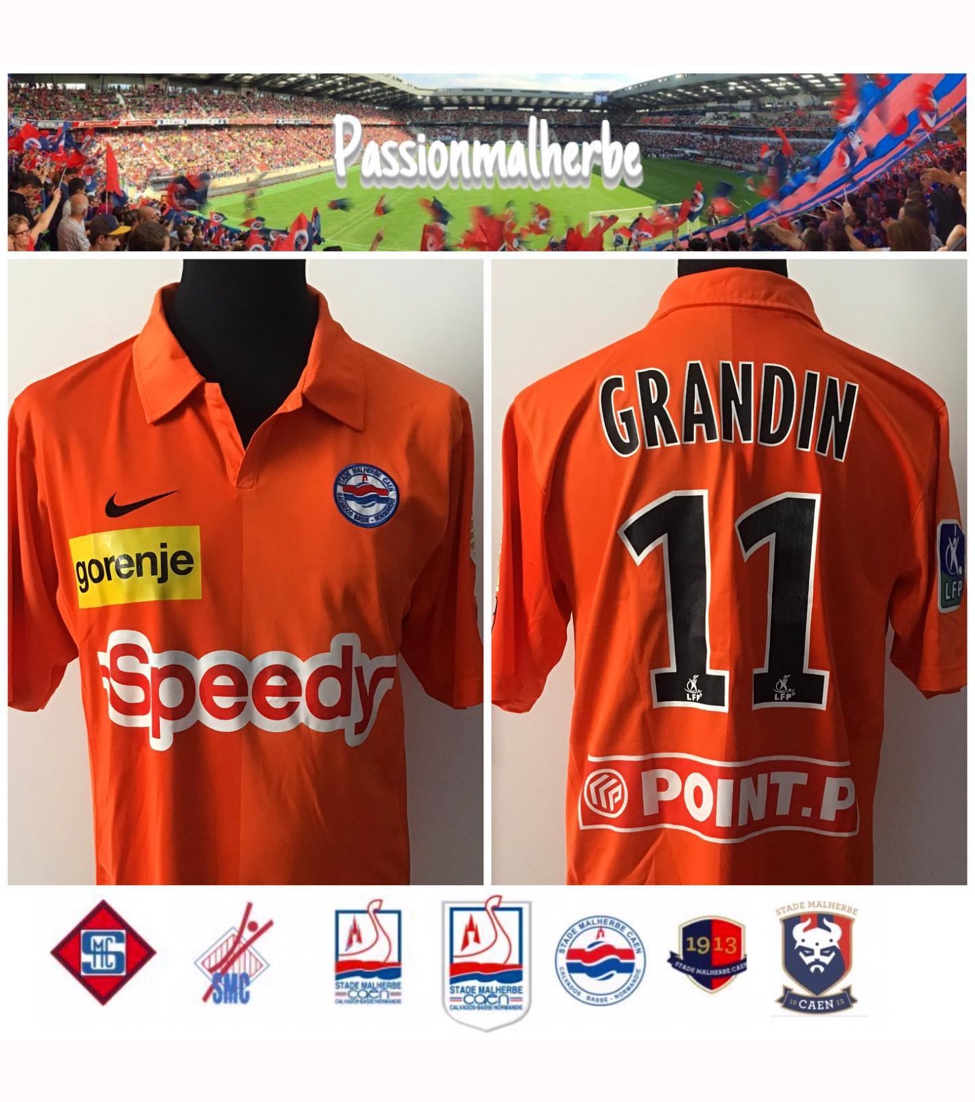 SM Caen 2007-08 Cup Home Kit