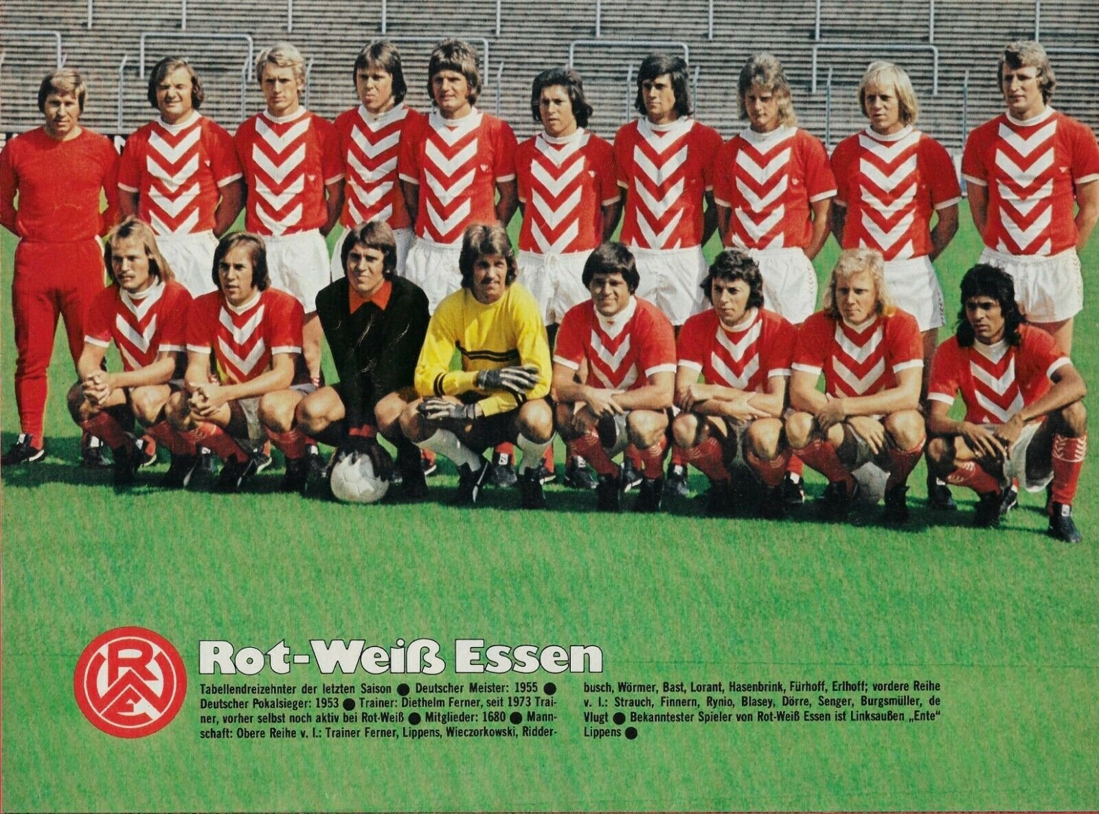 Rot-Weiss Essen 1974-75 Home Kit